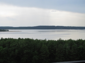 Widok na jezioro Wigry